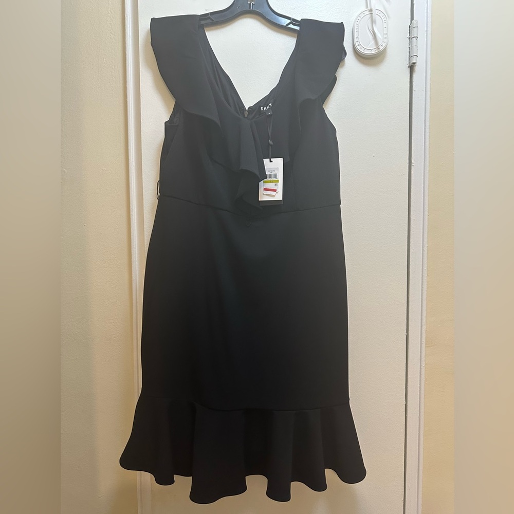 **SALE** NWT DKNY Ruffle Detail Dress size 14